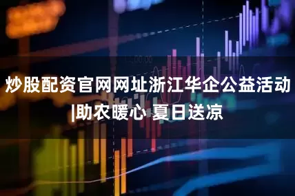 炒股配资官网网址浙江华企公益活动|助农暖心 夏日送凉